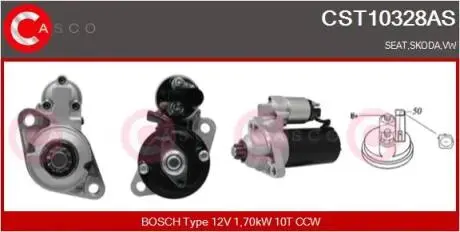 Стартер CASCO CST10328AS