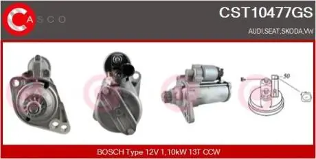 Стартер CASCO CST10477GS