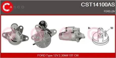Стартер CASCO CST14100AS