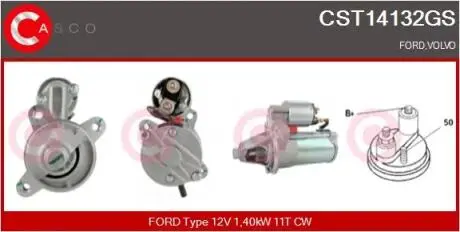 Стартер CASCO CST14132GS