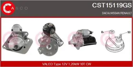 Стартер CASCO CST15119GS