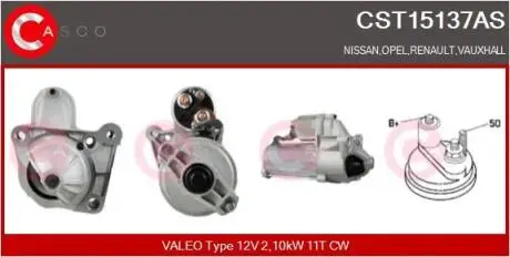 Стартер CASCO CST15137AS