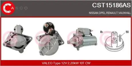 Стартер CASCO CST15186AS