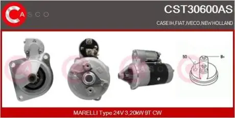 Стартер 12V 3.2KW CASCO CST30600AS