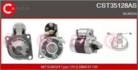 Стартер CASCO CST35128AS