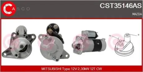 Стартер CASCO CST35146AS