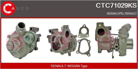 Турбіна Renault Trafic 2.0dCI 06- (M9R630,692)/Master III 2.3dCi 10- CASCO CTC71029KS