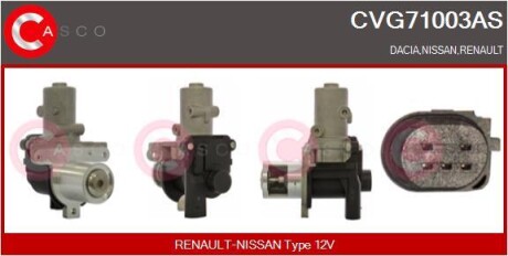 Клапан EGR Renault Modus/Megane II/Dacia Logan 1.5 dCi 05- CASCO CVG71003AS