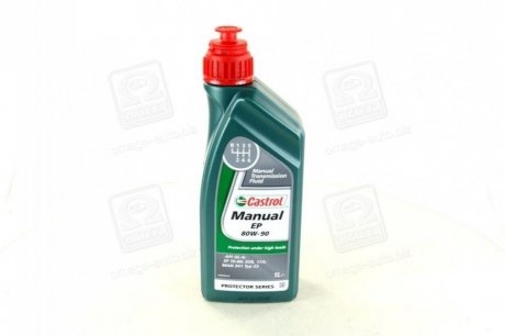 Трансмиссионное масло Manual EP GL-4 80W-90 минеральное 1 л CASTROL 154F6D (фото 1)