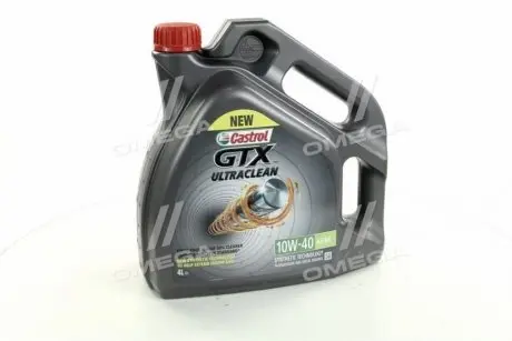 Олія моторна. GTX ULTRA CLEAN 10W-40 A3/B4 (Каністра 4л)) CASTROL 15A4E0
