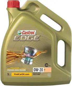 Professional EDGE V Titanium FST 0W-20, 5 л моторное масло CASTROL 15DA9B