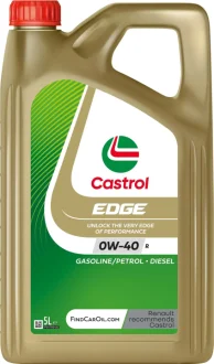 Моторна олива EDGE (5L) 0W40, RENAULT RN 17 RSA CASTROL 15F73A