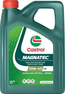 Олія ДВЗ 10W-40 MAGNATEC API SP, ACEA A/B, VW 501 01/505 00, 4л, п/синт. CASTROL 15F7CE (фото 1)