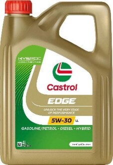 Олива моторна 5W-30 EDGE LL ACEA C3, VW 504 00/507 00, 4л, синт. CASTROL 15F7E5 (фото 1)