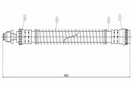 ГАЛЬМІВНИЙ ШЛАНГ Cavo C800316A