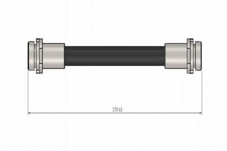 Шланг гальмівний задній Cavo C800 544A