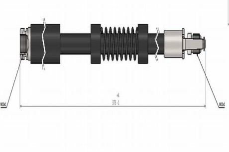 Тормозной шланг (передний) Ford Tourneo Connect/Transit Connect 02-13 Cavo C900 340A