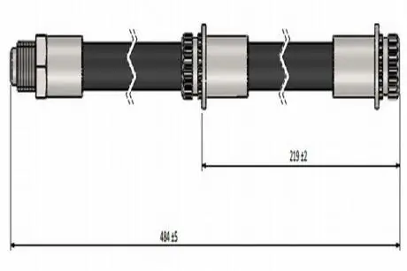 Тормозной шланг (задний) Mitsubishi Colt 04- Cavo C900 695A