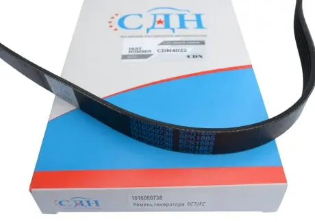 Ремень генератора 6PK1885 EC7 EC7RV SL FC 1016050738 CDN CDN4022