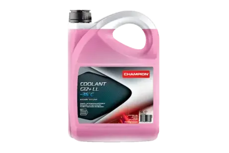 COOLANT G12+ LL -36°C 5L(х4) - NEW CHAMPION 1052669 (фото 1)