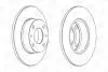 Тормозной диск передний Fiat Fiorino / Panda / Uno /Seat Ibiza I CHAMPION 561120CH (фото 2)
