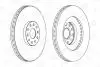 Тормозной диск передний VW EOS / Golf / Skoda Superb / Audi A3 / Seat Leon CHAMPION 562239CH1 (фото 2)