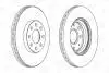 Гальмівний диск передній Opel Corsa / Fiat Punto / Abarth CHAMPION 562304CH (фото 2)