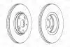Диск тормозной передний (кратно 2шт.) RENAULT LAGUNA II (BG0/1_) 01-07, LAGUNA II Grandtour (KG0/1_) 01-07 CHAMPION 562381CH (фото 2)