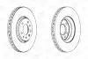 Тормозной диск передний Opel Signum, Vectra C / Chevrolet Vectra / Cadillac BLS CHAMPION 562385CH (фото 2)
