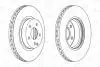 Гальмівний диск передній Mercedes CLS, E-Class / Saab 9-3 CHAMPION 562386CH (фото 2)