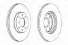 Тормозной диск передний Opel Agila / Suzuki Splash, Swift III (MZ, EZ) CHAMPION 562456CH (фото 2)