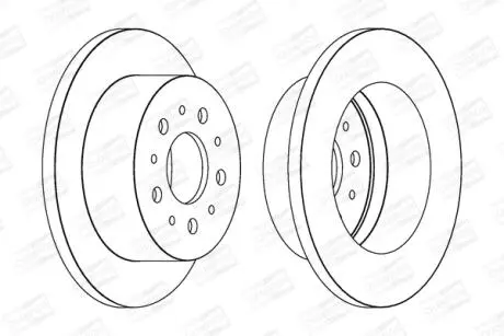 Диск тормозной задний (кратно 2шт.) Citroen Jumper (06-)/Fiat Ducato (06-)/Peugeot Boxer (05-) CHAMPION 562526CH