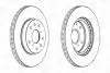 Диск тормозной передний (кратно 2шт.) Fiat Sedici (06-14)/Suzuki SX4 (06-), Vitara (LY) (15-) CHAMPION 562534CH (фото 2)