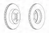 Тормозной диск передний Mini Cooper (R56, R55, R57, R58, R59) CHAMPION 562570CH (фото 2)