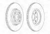 Тормозной диск передний RENAULT CAPTUR,CLIO,DOKKER,KANGOO,LODGY,TWINGO,ZOE/MERCEDES-BENZ CITAN CHAMPION 562636CH (фото 2)