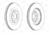 Диск тормозной передний (кртано 2) Fiat Doblo (10-)/ Opel Combo (12-) CHAMPION 562760CH (фото 2)