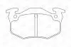 Тормозные колодки задние Peugeot 106, 205, 206, 306, 309 / Renault Clio, Megane / Citroen Xsara, ZX CHAMPION 571334CH (фото 2)