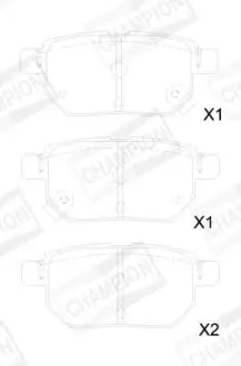 Тормозные колодки CHAMPION 572632CH