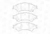 Колодки тормозные дисковые передние FORD RANGER (TKE) 11- CHAMPION 573449CH (фото 2)