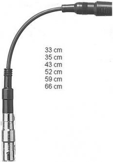 Комплект кабелей зажигания AUDI 80 / 100 / A4 / A6 / A8 CHAMPION CLS001 (фото 1)