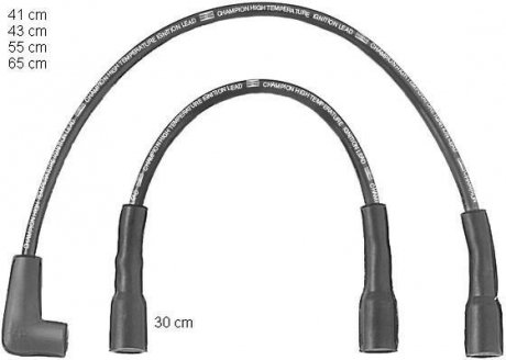 Комплект кабелів запалювання OPEL CORSA CHAMPION CLS211