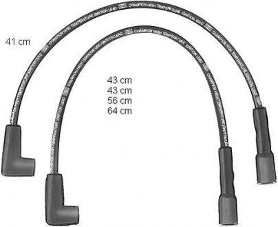 Комплект кабелей зажигания OPEL KADETT / MANTA CHAMPION CLS212 (фото 1)