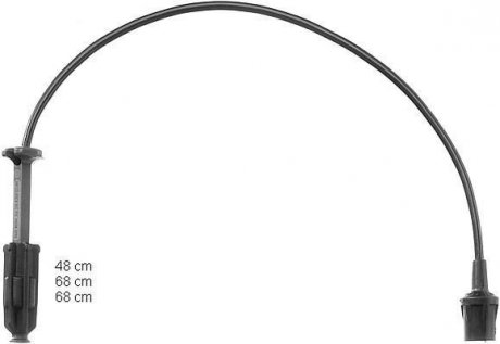 Комплект кабелей зажигания MERCEDES-BENZ C/E/G/S/SL CHAMPION CLS254