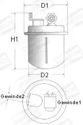 Фильтр топливный CHAMPION L232606 (фото 1)