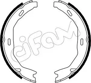Щоки ручного гальм. DB C204 07- CIFAM 153-245