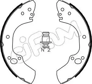 К-кт барабанних колодок OPEL Campo 01- CIFAM 153-312