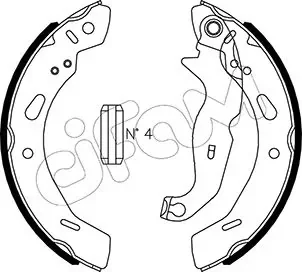 FORD Комплект барабанних колодок FIESTA VI (CB1, CCN) 1.6 15-17 CIFAM 153-490