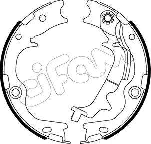 HYUNDAI Комплект барабанних колодок TUCSON (JM) 2.0 CRDi 09-10, ix35 (LM, EL, ELH) 2.0 10-13, KIA SPORTAGE III (SL) 1.6 GDI 10-15 CIFAM 153-502