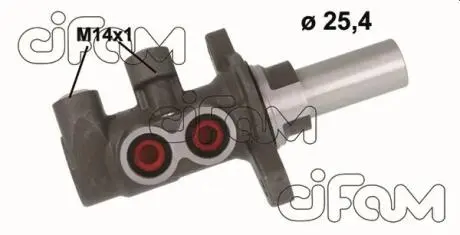 Цилиндр тормозной (главный) Ford Focus/C-Max 10-/Kuga/Tourneo Connect/Transit Connect 13- (d=25.4mm) CIFAM 2021174