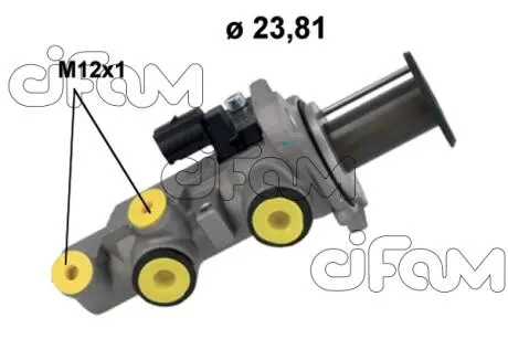 Цилиндр тормозной (главный) Audi A3/Skoda Octavia/Kodiaq/Golf/Passat/Tiguan/Touran 12- (d=23.81mm) CIFAM 2021250